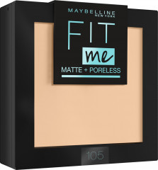 Пудра для лица «Fit Me», оттенок 105 Натурально-бежевый