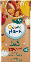 Компот неосветленный «Яблоко, изюм и курага»