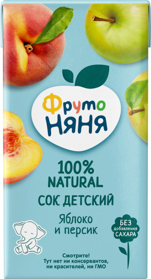 Сок неосветленный «Яблоко и персик»