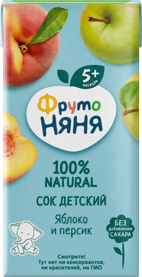 Сок неосветленный «Яблоко и персик»