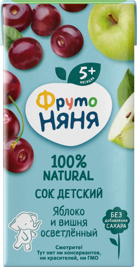 Сок осветленный «Яблоко и вишня»