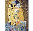 Холст с красками по номерам. «Густав Климт.Поцелуй» 30х40 см
