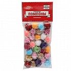 Помпоны пушистые блестящие, 20 мм (набор 30шт)