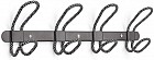 Вешалка настенная «Lasso», чёрная