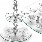 Конфетница 2-х ярусная «Ванесса»