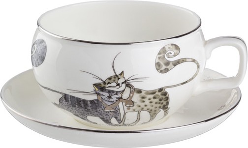 Чайный набор «Котики» (450 мл)