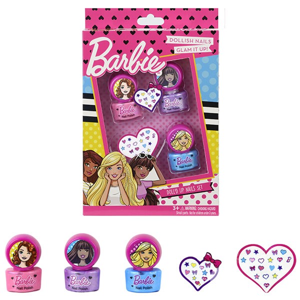 Набор детской декоративной косметики для ногтей «Барби» | Barbie | Markwins