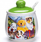 Сахарница с ложкой «Собачки» (400 мл)