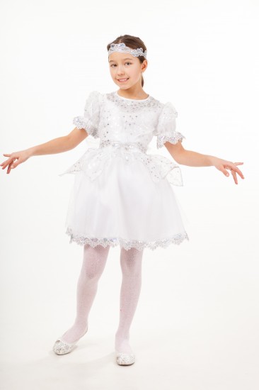 Карнавальный костюм для девочек «Снежинка»