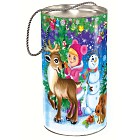 Подарочная коробка-тубус «Олешка с детьми» (22 см)