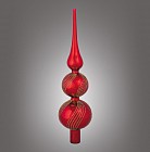 Верхушка на ёлку «Волна» (красный, 8×30,5 см)