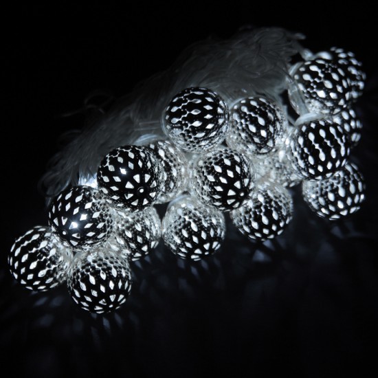 Гирлянда «Шарик узоры» (5 м х 2,5 см Н.С. LED-20-220V)