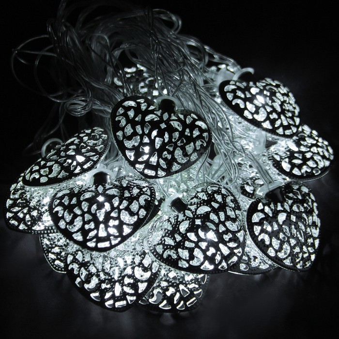 Гирлянда «Сердце» (5 м х 4,5 см Н.С. LED-20-220V) | Метраж | Luazon