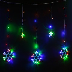 Гирлянда «Снежинки» (2,4х0,9 м Н.С. LED-138-220V)