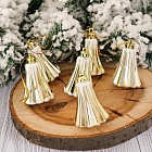 Набор елочных украшений «Снежный колокольчик» (6 шт, 5 см) золотой