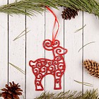 Подвеска новогодняя «Кружевной олень»