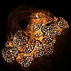 Гирлянда «Метраж» 4 м с насад. - Сердце, 4,5 см Н.С. LED-20-220V, контр 8р, Т-БЕЛЫЙ