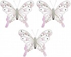 Комплект декоративных бабочек (3 шт., 12 см)
