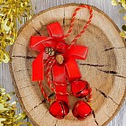 Украшение новогоднее «Бантик с бубенцами» (15 см)