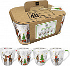 Набор кружек «Family Christmas» (4 шт, 350 мл)