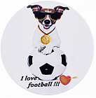 Подставка под горячее «I love football»