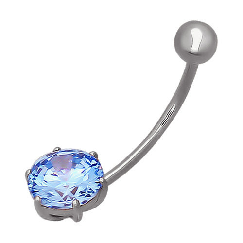 Украшение для пупка с фианитом