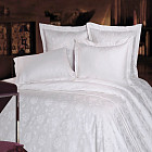 Комплект постельного белья «Роза белая» (арт. 5437/05, 1,5 спальный, сатин-жаккард, 2 наволочки 70х70)