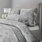 Комплект постельного белья «Бархатный серый» (арт. 5759/4, евро, сатин, 2 наволочки 50х70 и 2 наволочки 70х70)