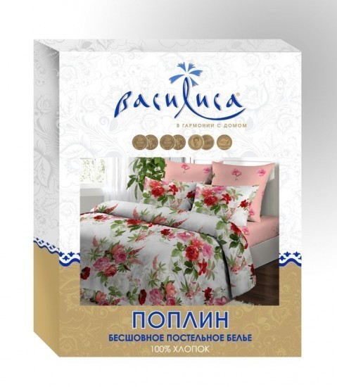 Комплект постельного белья «Жан-Мари» (рис. 304, 2-спальный, поплин, 2 наволочки 70х70) | Золотая | ТДЛ Текстиль | Фото 1