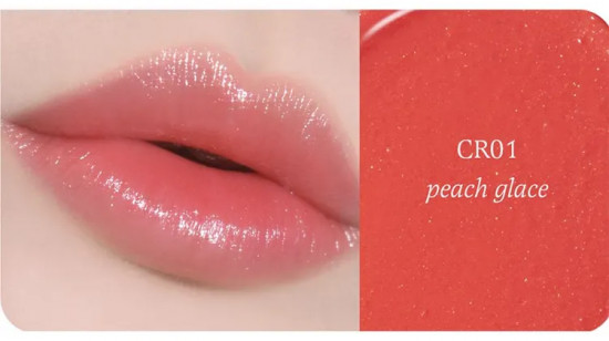 Помада для губ с шиммером «M Touch Shine Lipstick», тон CR01 Peach glace