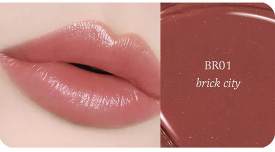Помада для губ с шиммером «M Touch Shine Lipstick», тон BR01 Brick city