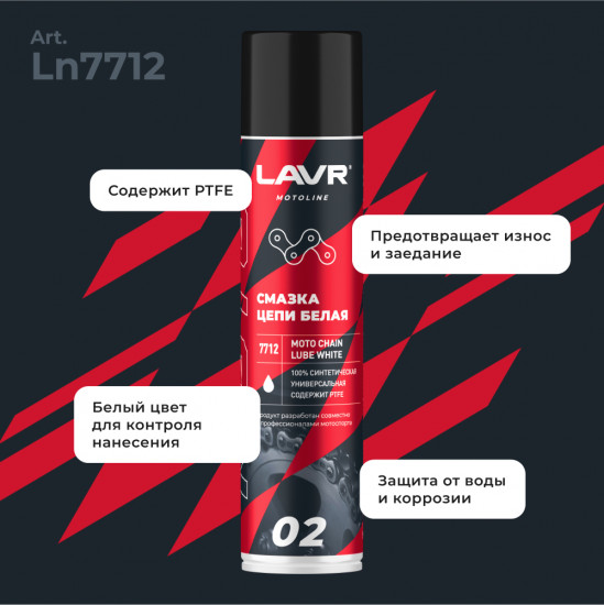Смазка цепи для мотоциклов «Motoline»