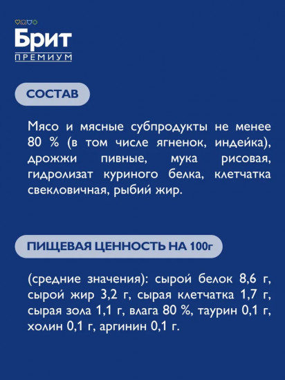 Корм для кошек с чувствительным пищеварением «Риет из ягненка»