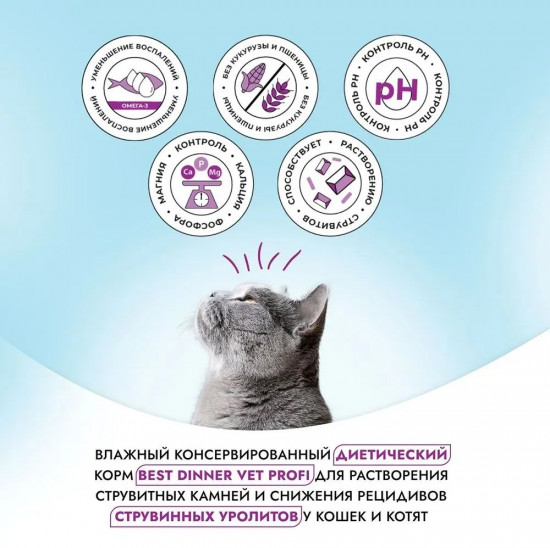 Паштет для кошек с ягнёнком для профилактики и лечения МКБ