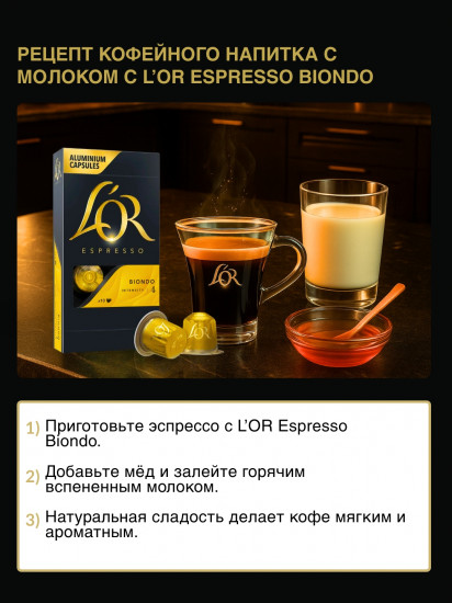 Кофе в капсулах «Espresso Biondo»