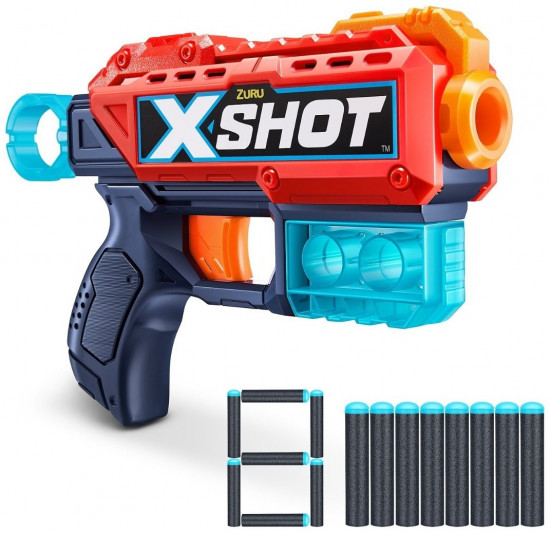 Бластер с мягкими пулями для динамичных игр «X-Shot Kickback»