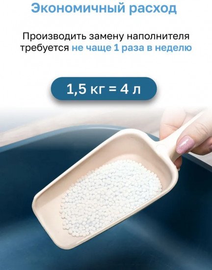 Наполнитель для чувствительных кошек силикагелевый впитывающий