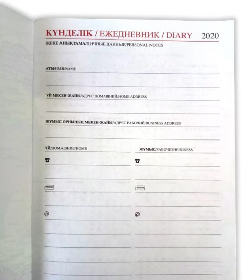 Ежедневник датированный