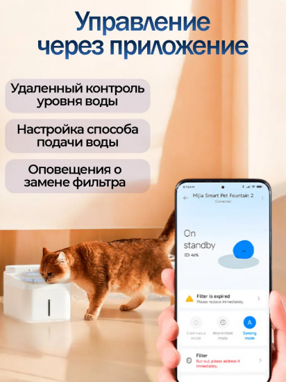 Диспенсер воды для домашних животных Xiaomi Smart Pet Fountain 2