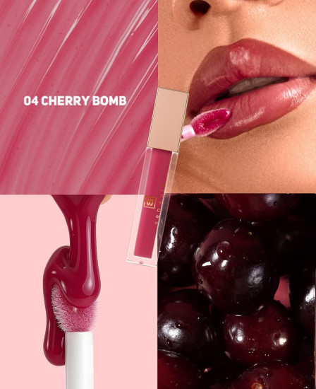 Блеск для губ, тон 04 Cherry Bomb