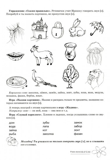 Домашняя логопедическая тетрадь: Учим звуки [з], [з’], [ц]
