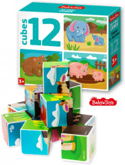 Кубики пластиковые «Мама и малыш» - Фото 1