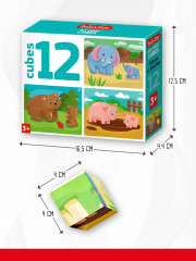 Кубики пластиковые «Мама и малыш» - Фото 7