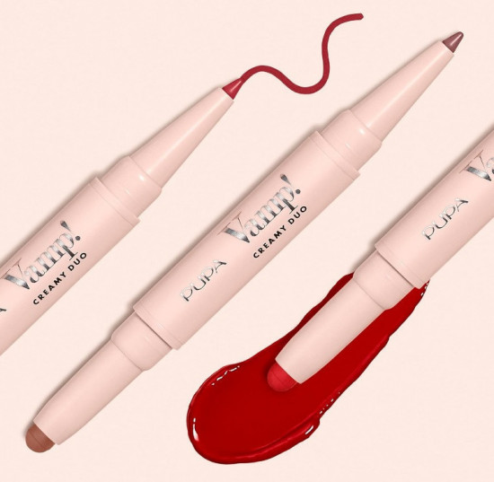 Помада-карандаш двусторонняя для губ «Vamp! Creamy Duo», тон 008 Vintage rose