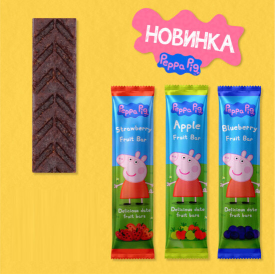 Набор батончиков на финиковой основе с черникой «Blueberry Fruit bars»