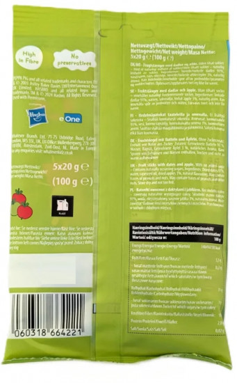 Набор батончиков на финиковой основе с яблоком «Apple Fruit bars»