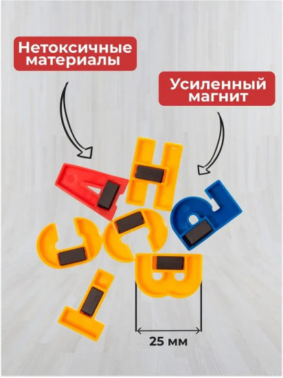 Набор букв русского алфавита на магнитах