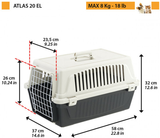 Переноска для животных «Atlas 20 EL PLT»