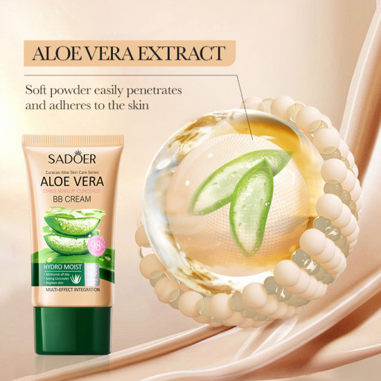Увлажняющий BB-крем для лица с экстрактом алоэ вера «Aloe Vera BB Cream», оттенок Ivory