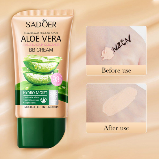 Увлажняющий BB-крем для лица с экстрактом алоэ вера «Aloe Vera BB Cream», оттенок Ivory